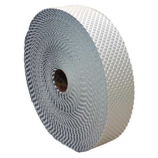 Pavement Marking Tape, Retroreflective Polymer, 70 yd Length, 6 in Width, 1/16 in Height, White
