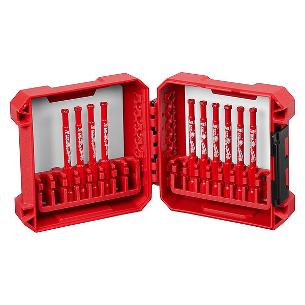 Hole Saw Set, 10pcs, Size:0.1875"