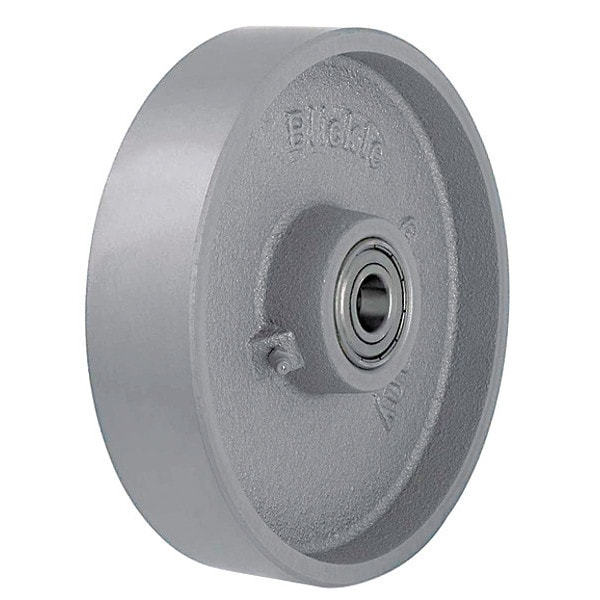 Caster Wheel, 9-7/8" dia., 2-3/8" W, Silver