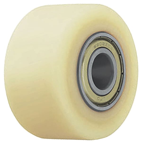 Caster Wheel, 3 1/8"dia, 2,200 lb, White