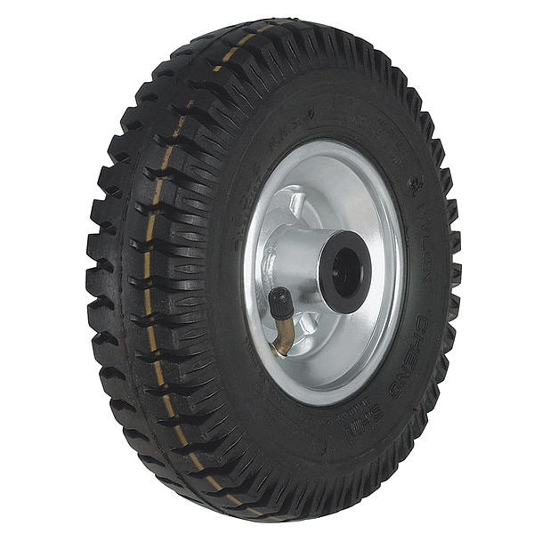 Pneumatic Wheel, Black, 3-15/16" Wheel W