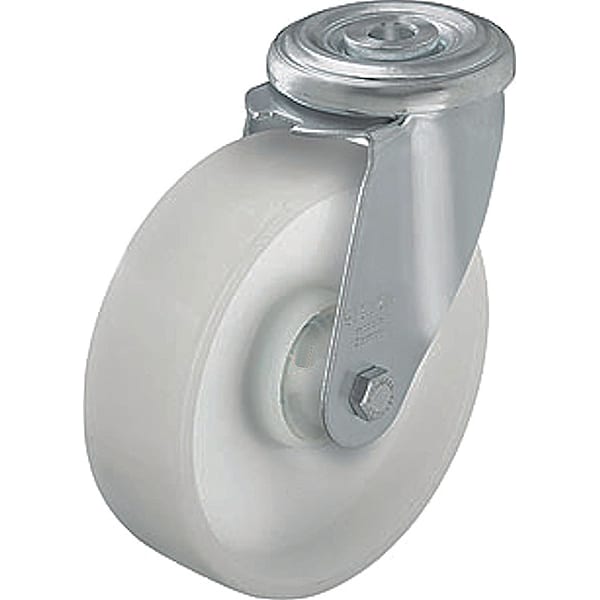 Bolt Hole Caster, 6-1/4" Wheel dia.