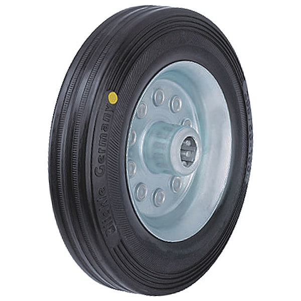 Caster Wheel, 5" dia., 1-15/32" W, Black