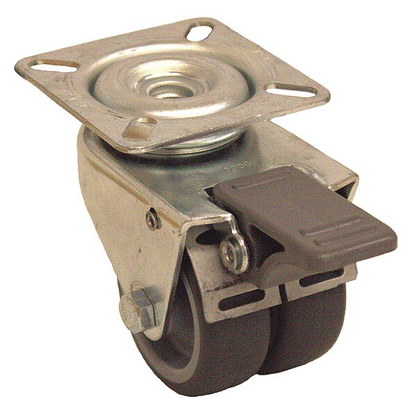 PlateCaster, Swivl, Polyurethane, 2 13/16"H