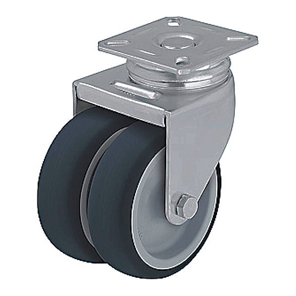Plate Caster, 220 lb. Load Rating