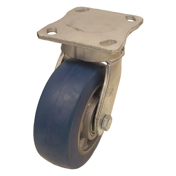 PlateCaster, Swivel, Polyurethane, 6 7/16"H