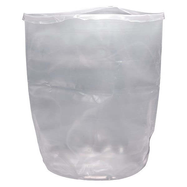 Drum Liner, Natural, 55 gal, LDPE, PK15
