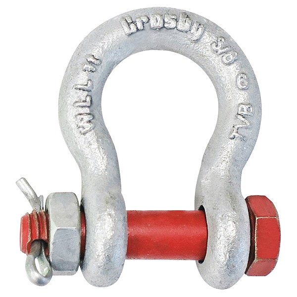 Anchor Shackle, 3/8" Body Sz, Galvanized