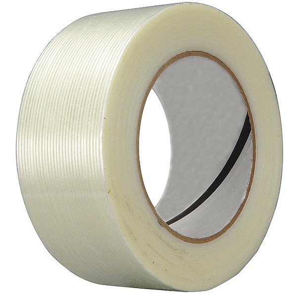 Filament Tape, Rubber Adhesive, 55m L, PK48