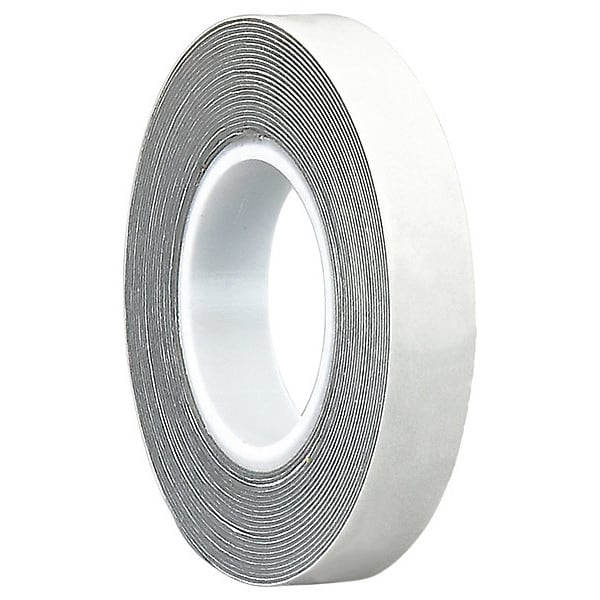 Double-Sided Foam Tape, 1 in W, 36 yd L, 1/16 in, Foam, Double-Sided