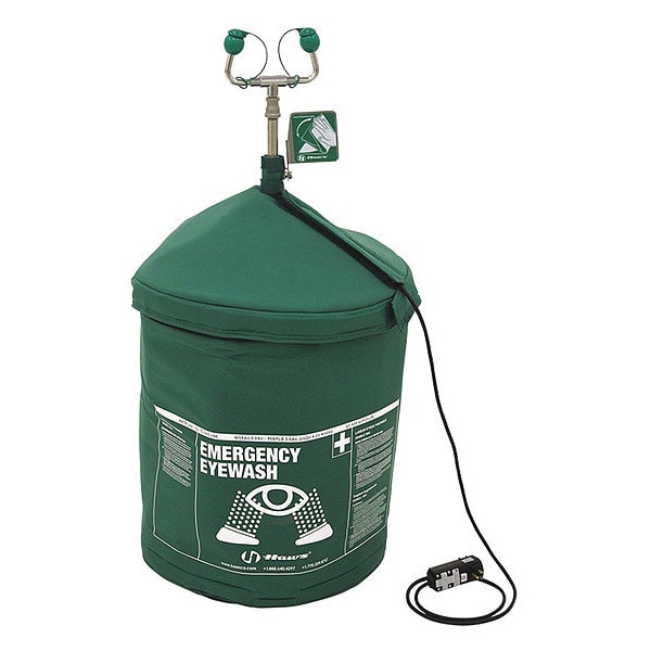 Pressurized Portable Eyewash, Pressurized, 15 gal Tank Capacity, Portable, 40 in H., 20 in W