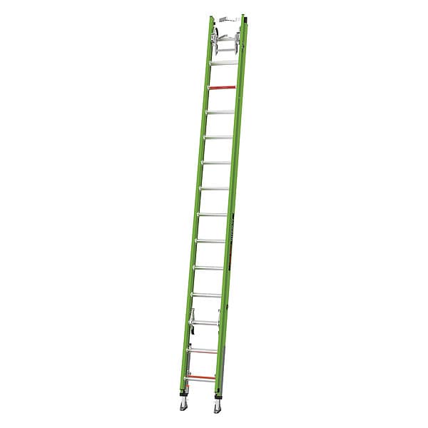 28 ft Fiberglass Extension Ladder, 300 lb Load Capacity