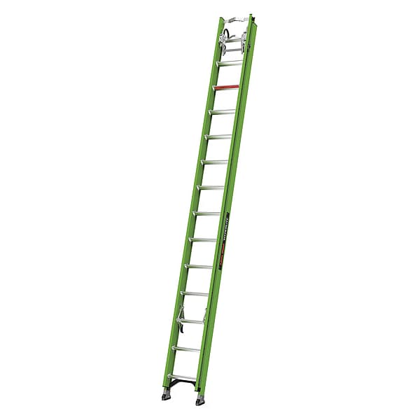 28 ft Fiberglass Extension Ladder, 375 lb Load Capacity