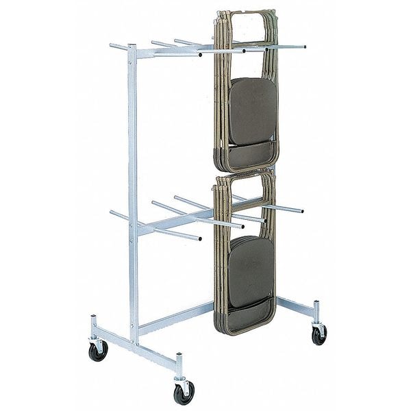 Folding Chair Stacking Cart, 48 Chairs, 500 lb.