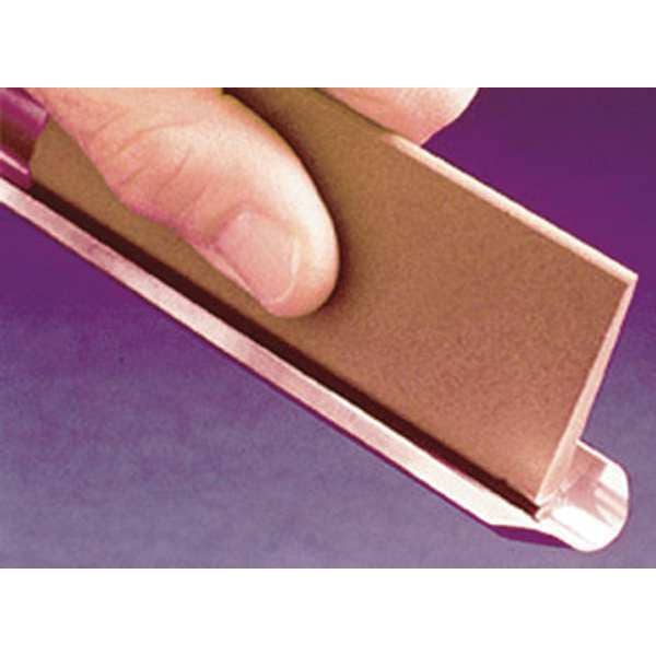Slip Stone, 4 in W, 1 3/4 in L, 3/8 in H, Hard Arkansas, White