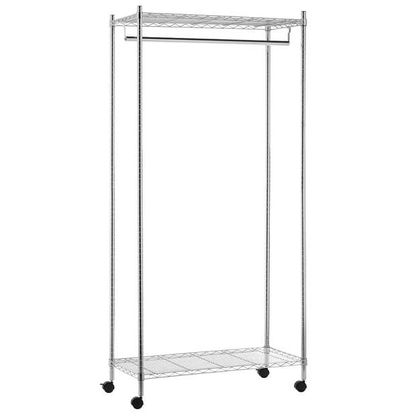 Adjustable Height Garment Rack, 36 in W x 18 in D x 73 in H