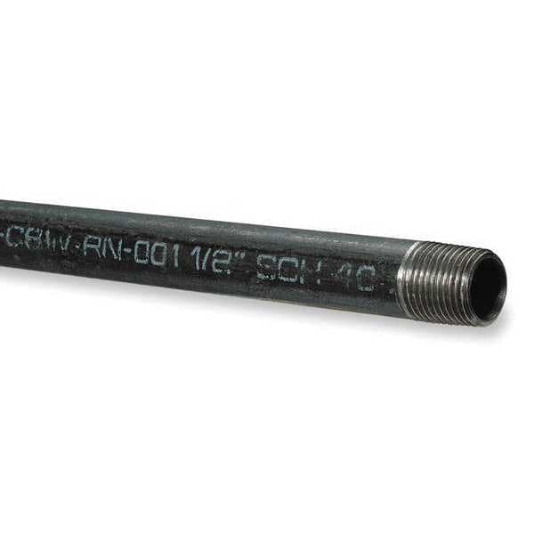 1/2" MNPT x 10 ft TBE Black Pipe Sch 40