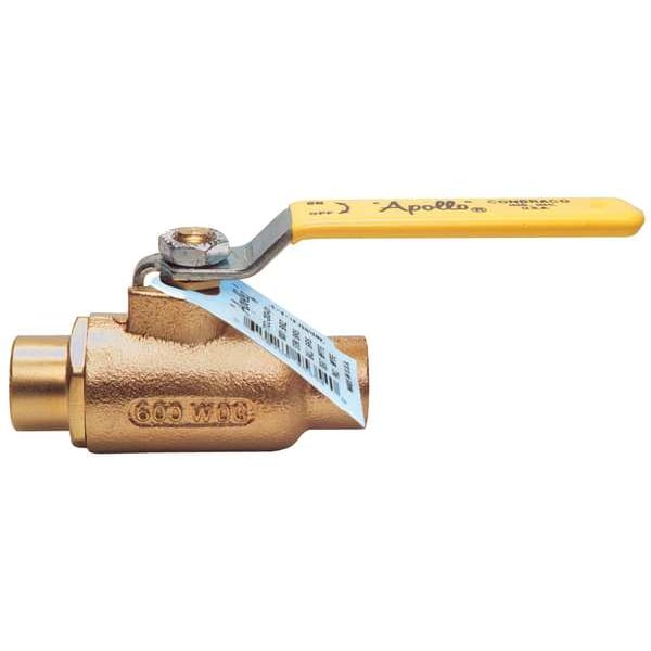 1-1/2" Sweat Bronze Ball Valve Inline