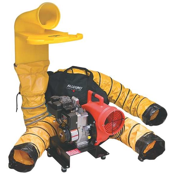 Confined Space Blower, Gasoline, 19"