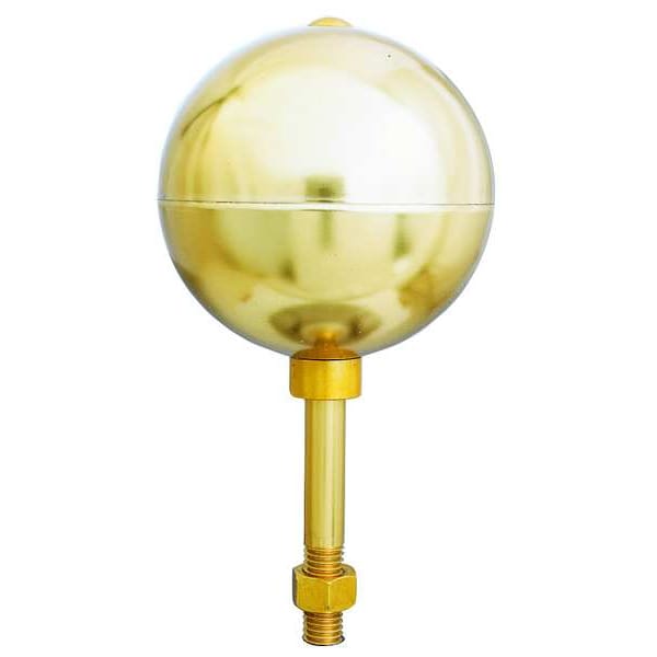 Ball Ornament, Aluminum, Gold