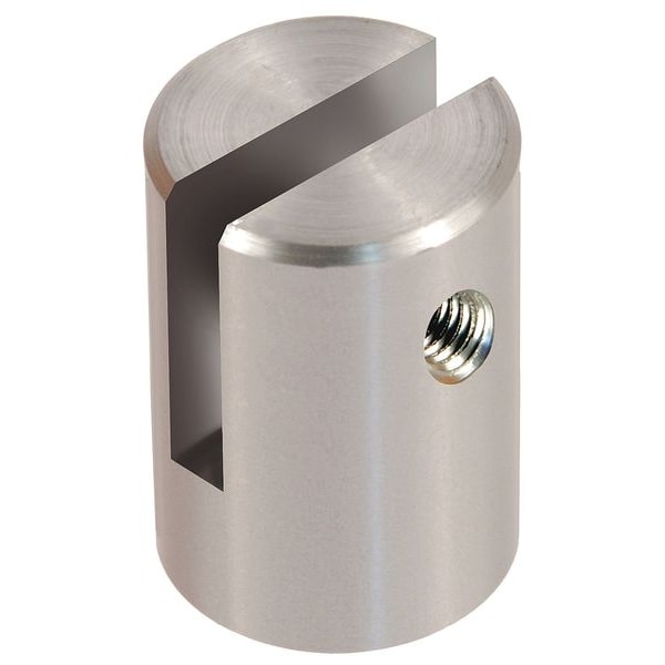 Panel-Mount Standoff, Slot, 5/16"-18 Thrd Sz, 1 5/8 in L, Round Shape, 18-8 Stainless Steel