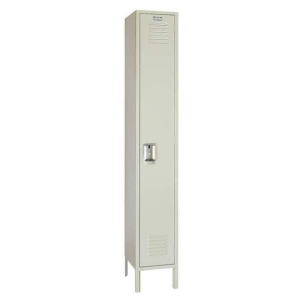 Wardrobe Locker, 12 in W, 12 in D, 78 in H, (1) Tier, (1) Wide, Dove Gray
