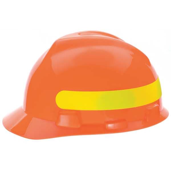 Hard Hat, V-Gard, Polyethylene, 4 Point Ratchet, Type 1, Class E, Orange