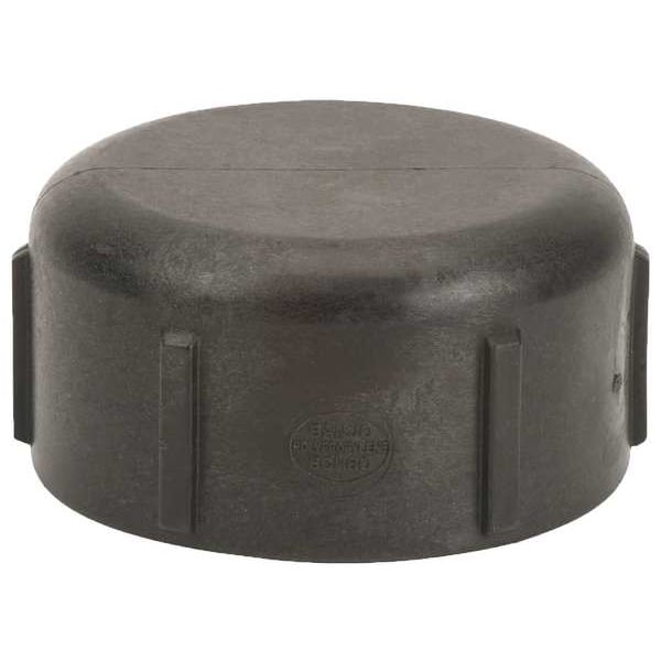Cap, Polypropylene, 3", Schedule 80, 300 psi Max Pressure