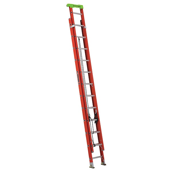 24 ft Fiberglass Extension Ladder, 300 lb Load Capacity