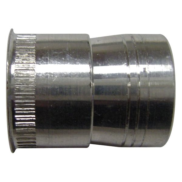 Nut Insert, #8-32 Thrd Sz, 5/8 in L, Steel, Zinc Plated, 100 PK
