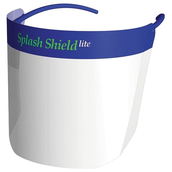 Face Shield, Clear Visor, 5 3/4 in Height, Hook-and-Loop Suspension