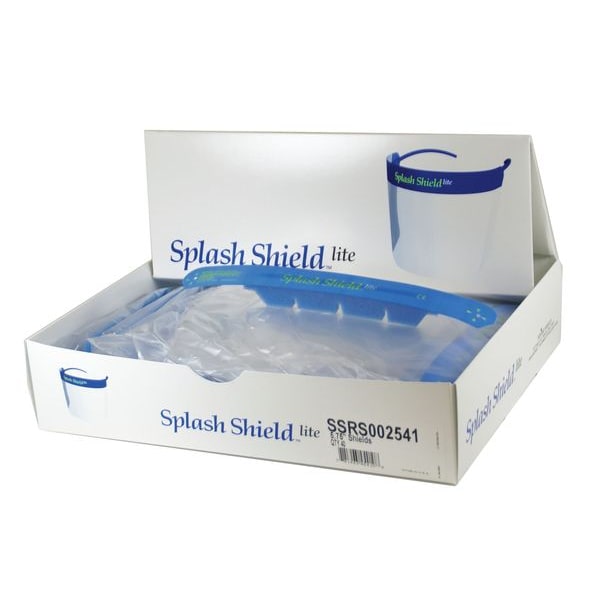 Face Shield Visor, Clear Visor, 5 3/4 in Height, Anti-Fog Lens, clear