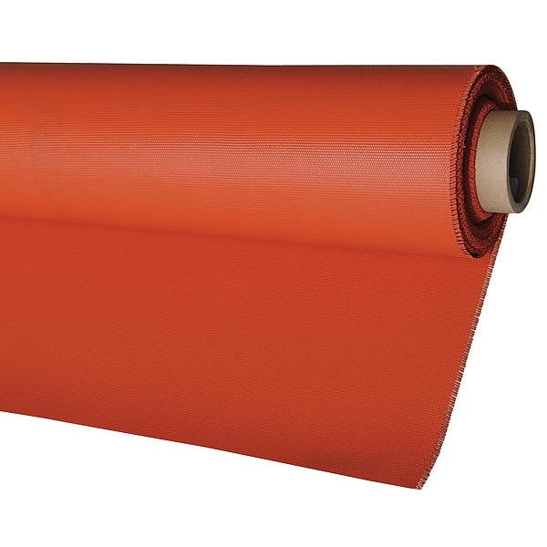 Welding Blanket Roll, Fiberglass, 150 ft. W., 3-1/4 ft. H., 32 oz/sq yd, Without Grommet, Red