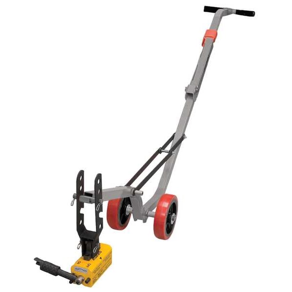 Aluminum Dolly and HD Magnet Lift Weight 900 lbs. Flat Items, 450 lbs. Round Items