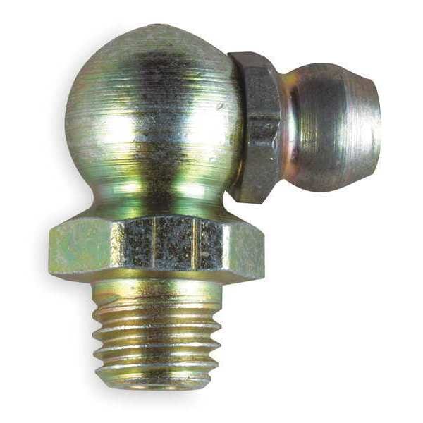 Grease Fitting, 90deg, 1/4-28 76OA, PK10