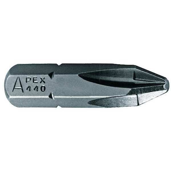 Torsion Bit, SAE, 1/4", Hex, No 2, 1", PK250