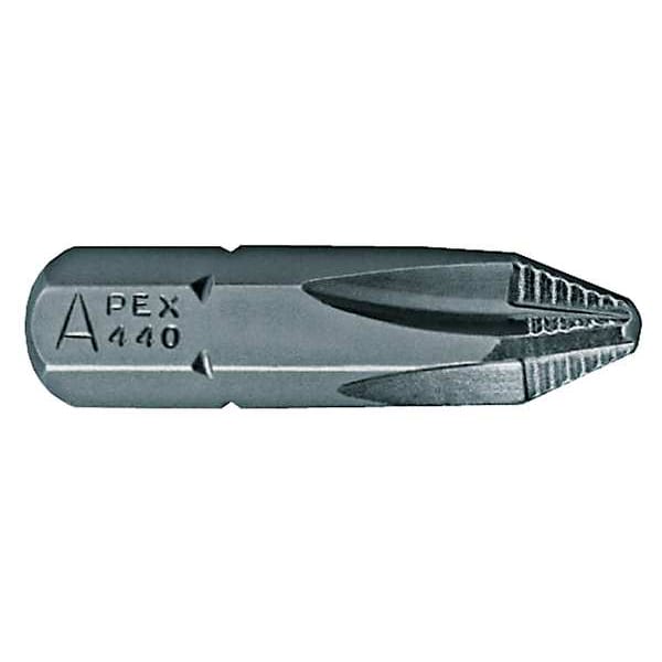 Torsion Bit, SAE, 1/4", Hex, No 2, 1", PK250