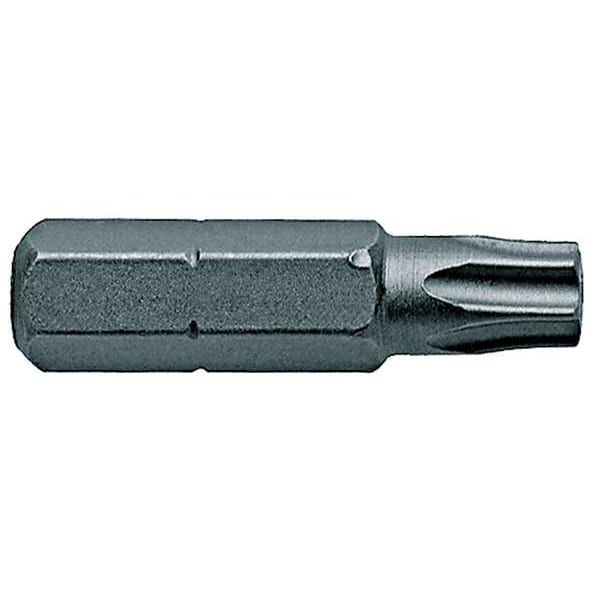 Torsion Bit, SAE, 1/4", Hex, T10, 1", PK5