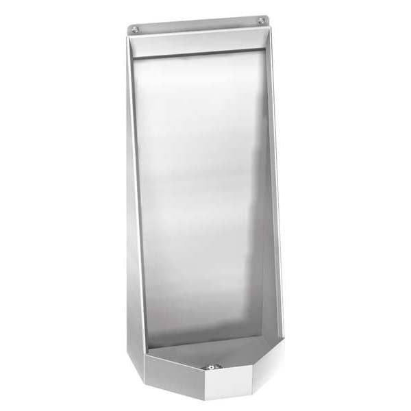 Institutional Urinal, 1 gpf, 1.5 gpf gpf, Washout, Floor Mount, Silver