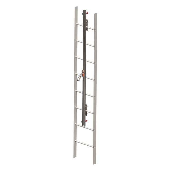 GlideLoc Vertical Access Ladder System Kit, 100 ft Length, 310 lb Weight Capacity