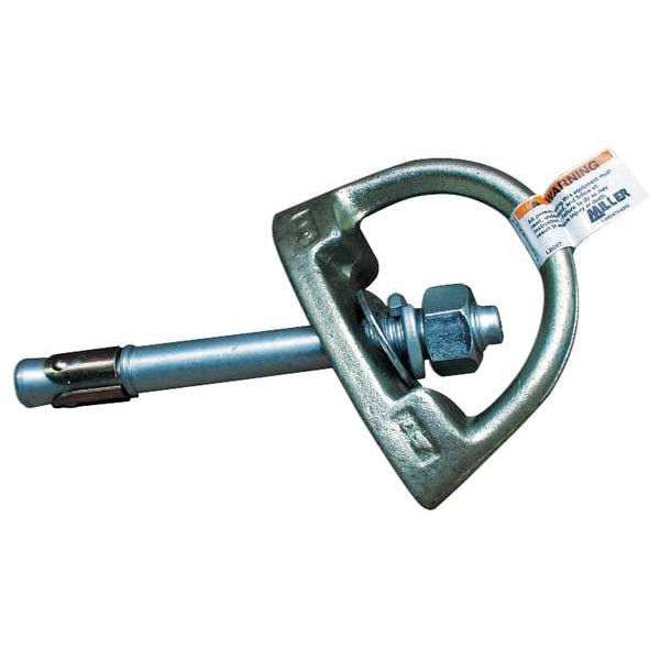 D-Bolt Anchor Connector, 7 in Length, 400 lb Weigth Capacity, Steel Anchor