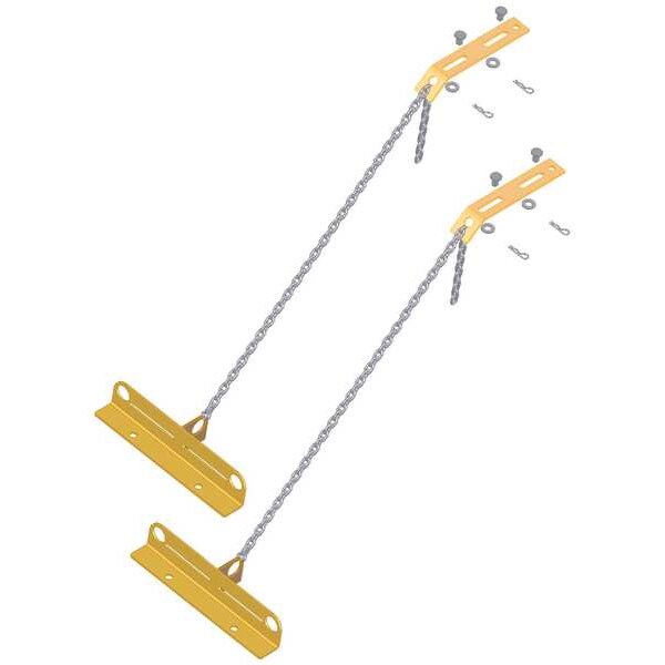 Xenon Horizontal Lifeline Tie Brackets, 19 in Length, 310 lb. Weight Capacity