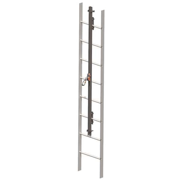 GlideLoc Vertical Access Ladder System Kit, 30 ft Length, 310 lb Weight Capacity