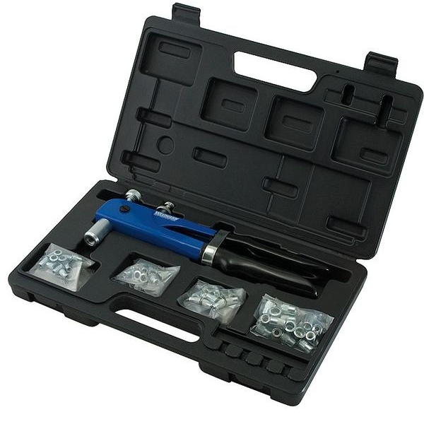 Rivet Nut Tool Kit, Steel/Aluminum, 52 pieces