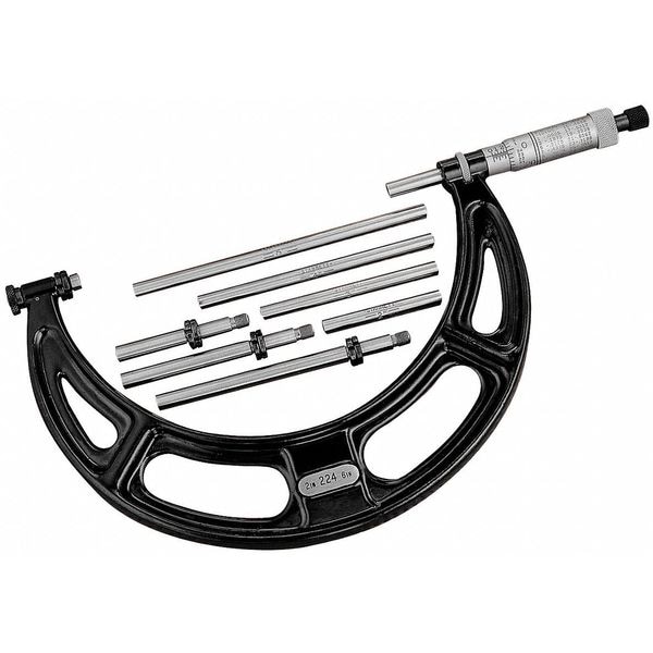 Interchangeable Anvil Micrometer, 2 to 6"