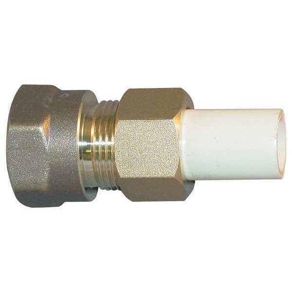 CPVC Transition Female Union, CTS, Schedule SDR-11, 3/4" Pipe Size, MNPT x CTS Hub