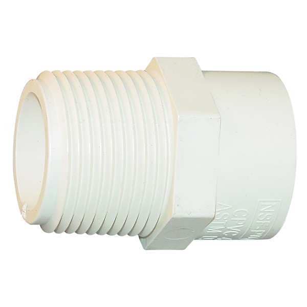 CPVC Male Adapter, CTS, Schedule SDR-11, 2" Pipe Size, MIP x CTS Socket Hub