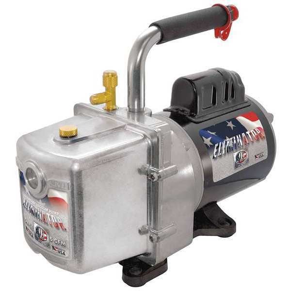 Eliminator Refrig Evacuation Pump, 6.0 cfm, 6 ft.
