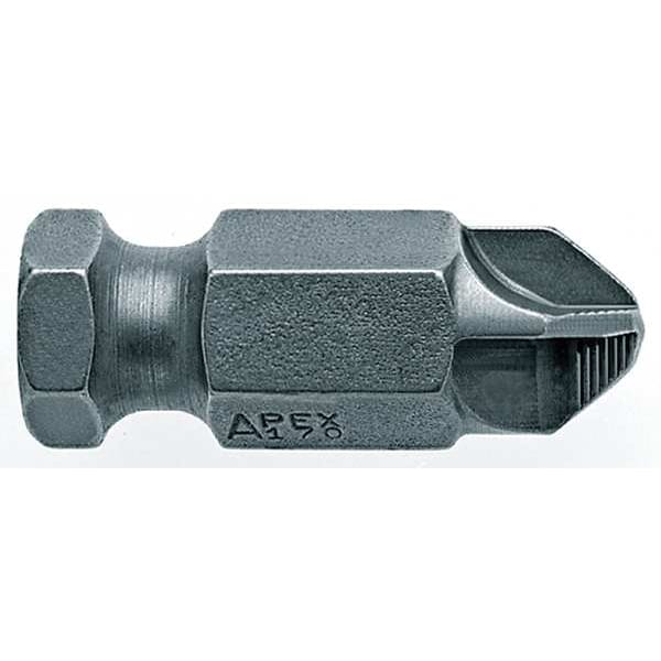 Power Bit, SAE, 7/16", Hex Power Drive, PK5