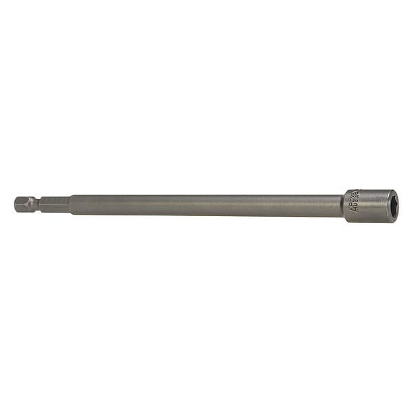 Nutsetter, 1/4" Hex, 6" L, Steel, Unfinished